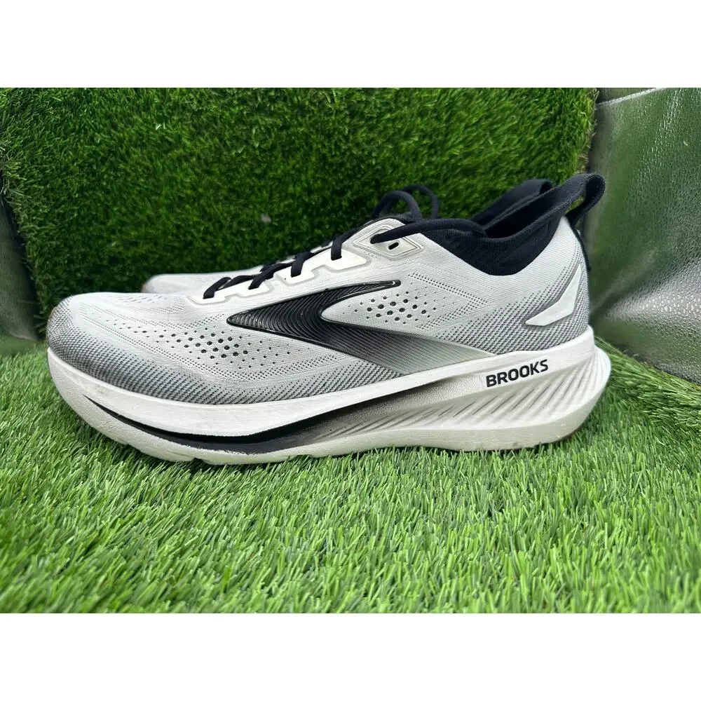 Brooks Glycerin 23 1104761D187 Athletic Sneaker Mens 13D White Knit Training Gym